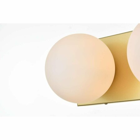 CLING 110 V E12 Two Light Vanity Wall Lamp, Brass CL2956520